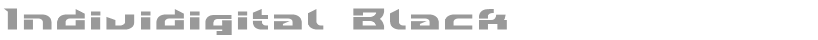 Individigital Black font preview